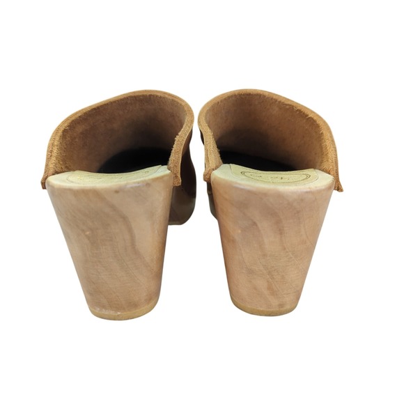 No. 6 Store Old School Clog on High Heel in Bourbon 39 - Picture 7 of 10